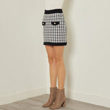 Plaid high waisted mini skirt